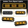 KEEGTBOX Switchback White/Amber LED DRL Front Fog Daytime Running Light