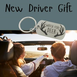 New Driver Keychain, 16 Year Old Boy Birthday Gift Ideas, 17 Year Old Girl Gift Ideas, Drive Safe Keychain (Der)