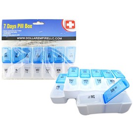 Pill Box 7 Days 2 Layer D&N, Case of 72