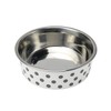Petface Grey and White Spots Deli Dog Bowl, 21 cm