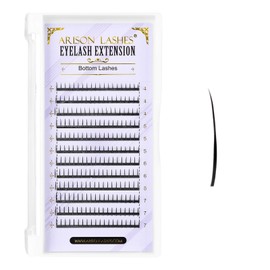 Arison Lashes Bottom Fairy Lash Extension 240 Pcs 0.07mm Thickness Lower D Curl 4-7mm Mixed Under Eyelashes (Fairy Bottom Lashes 0.07-D-4-7mm)