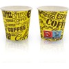 COFFISANO 200 Colourful Coffee Glasses | Paper Cups 75 ml