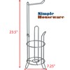 Simple Houseware Bathroom Toilet Tissue Paper Roll Storage Holder Stand,
