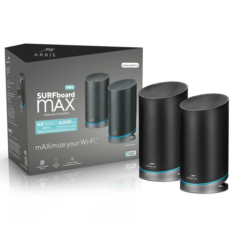 ARRIS SURFboard mAX Pro W133 Tri-Band Mesh Wi-Fi 6 System