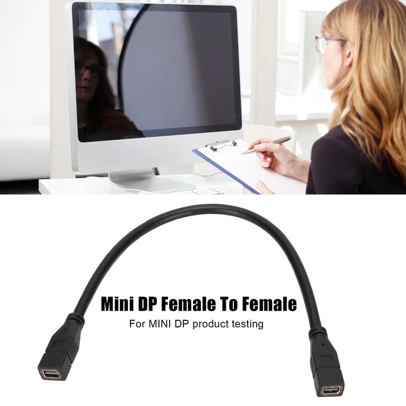 Mini DP Cable 0.3m MiniDP Female to Female Test Extension