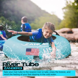 River Tube River Tubes for Floating Heavy Duty with River Tube Cover River Run Tubes for Floating Inner Tubes for River Floating River Rat Tubes for Floating River Floats for Adults Heavy Duty