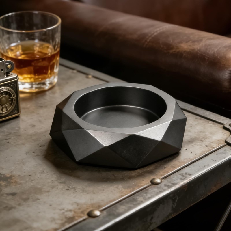 2pcs Silicone Resin Ashtray Molds Set for DIY Diamond Square