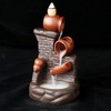 Ceramic Gourd Backflow Incense Burner Set, Waterfall Design with 20