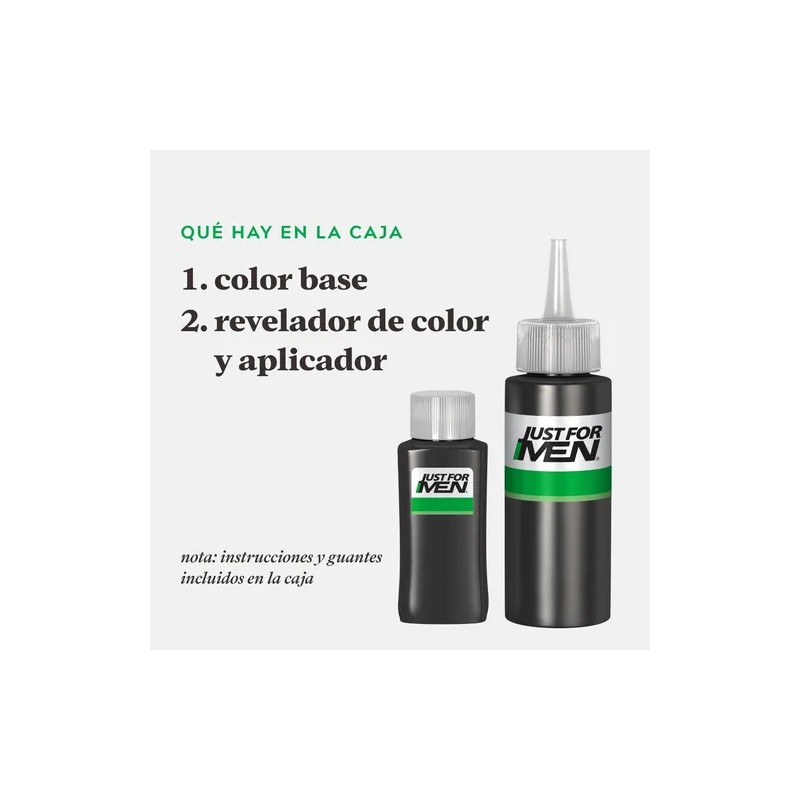 Shampoo con Tinte Just for Men Fórmula Original Larga Duración