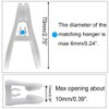Quadow Hanger Clips 30 Pack, Multi-Purpose Hanger Clips for Hangers,