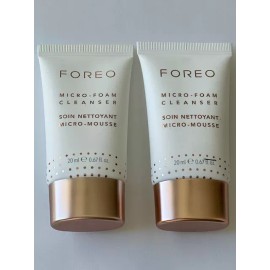 FOREO Micro-Foam Face Cleanser 2-Pack Each 20 ml/ 0.67 fl oz Sealed Free Ship