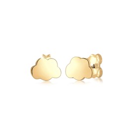 Elli Children's Earrings Cloud Dream Sky in 925 Sterling Silver Gold-Plated, Silver plated