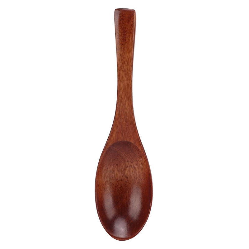 5Pcs Wooden Spoons Natural Safe Comfortable Light Weight Delicate Sturdy