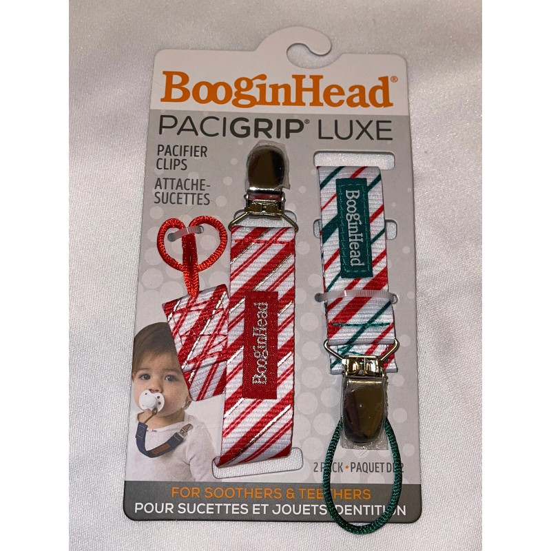 BooginHead Lot of 2 BooginHead Pacigrip Luxe Pacifier Clips For