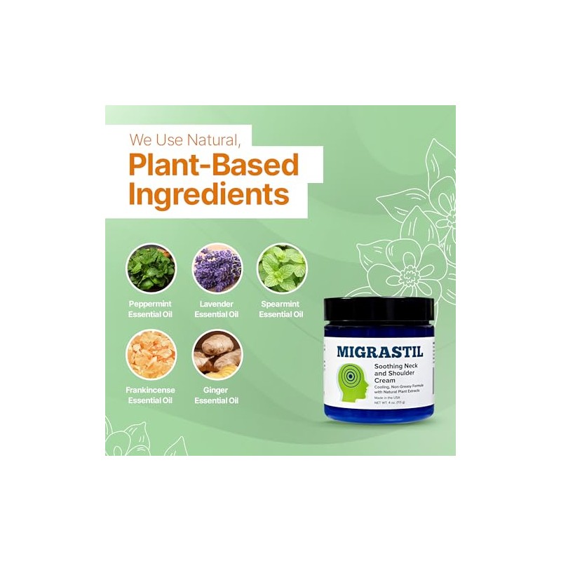Basic Vigor Crema Migrastil Cuello Hombros Refrescante Reconfortante Migrañas Dolor