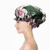 (Lily) - Quanchen Shower Cap for Women Long Hair,Reusable Elastic