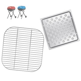 BQMAX Ash Pan and Cooking Grate for Americana 3000-4000 Series Charcoal Grills, 1040.8.001 Ash Pan for Americana Walk-A-Bout, Sizzler, Swinger and Traveler Grill Replacement Parts 1040-8-001
