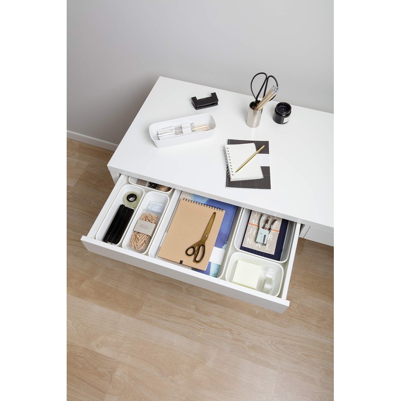 Tatay Drawer Organiser A5 Baobab, Polypropylene, BPA free, White. Measures