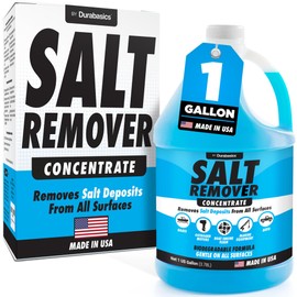 [1 Gallon] Salt Remover Concentrate - Marine Engine Flush for Boats - Perfect for Outboard Motor Flush & Washing Salt Deposits - Remove Salt Deposits for Autos