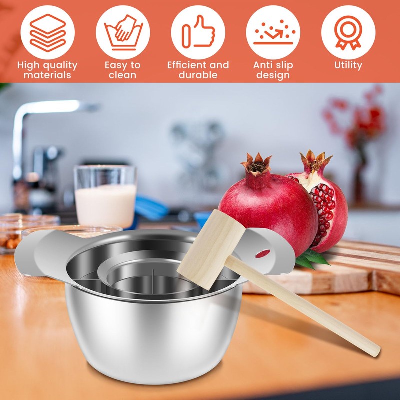Pomegranate Peeling Tool 304 Stainless Steel Pomegranate Peeler High Efficiency