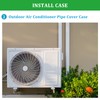 MOOITEK 3" 17Ft PVC Line Set Cover Kit for Ductless