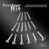 16pcs Cemented Carbide Forstner Drill Bits Woodworking Boring Flat Wood