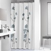 Sealskin Orchid Shower Curtain, Polyester, Blue, 180 x 200 cm