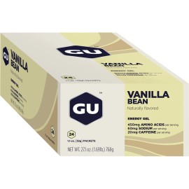 GU Energy Gel - 24 Pack Vanilla Bean, 24 PACK