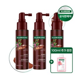 chlorane 3 x Klorane Quinine Scalp Serum 100ml + 100ml Peony Shampoo / 클로란 퀴닌 두피 세럼 100ml 3개+피오니 샴푸 100ml 증정