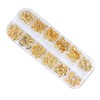 Mikinona Rhinestone Manicure Decals Snowflake Nail Stickers Gold Nail Art