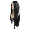 Black Long Straight Wig Women Hair Wig Comfortable Black Wig