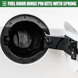 Motoforti Fuel Door Spring Hinge Pin Kits, Filler Neck Housing Cover Fix Pin, for Ford F-150 2009-2014, for Lincoln MKZ, for Mercury Milan, Stainless Steel, 4L3Z-9927936-BA, Black, 1 Set