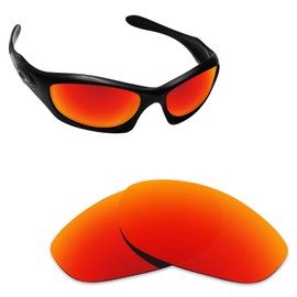 Alphax Fire Red Polarized Replacement Lenses for Oakley Monster Dog