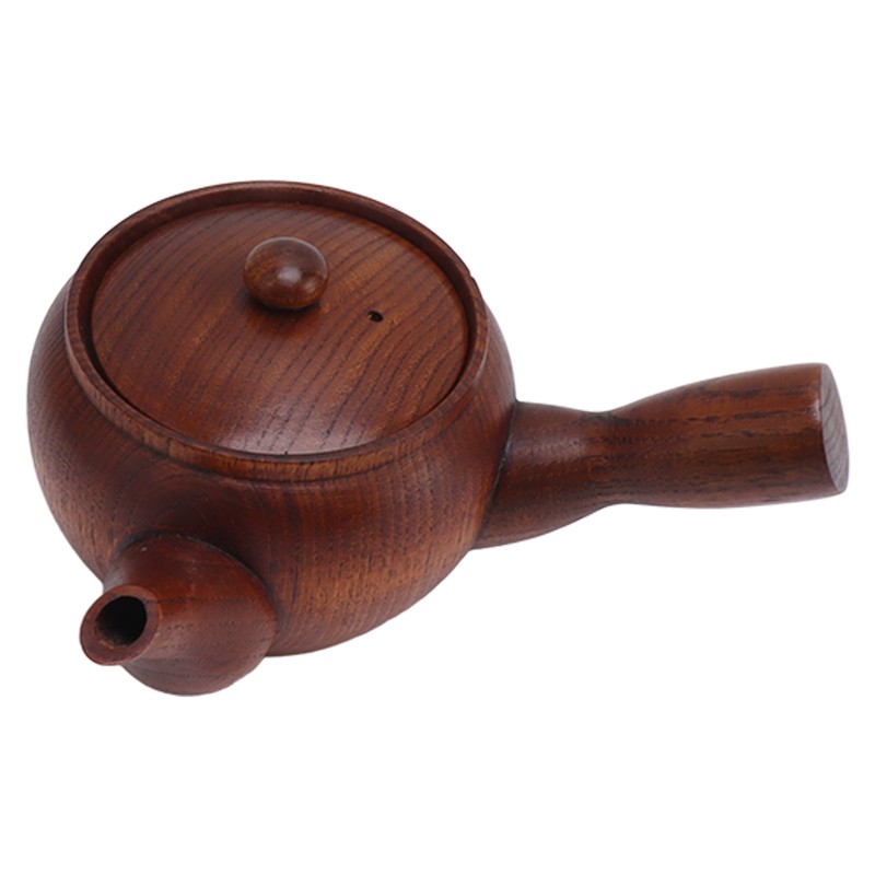 Wooden Tea Pot Traditional Style Durable Tea Kettle Exquisite Whistle