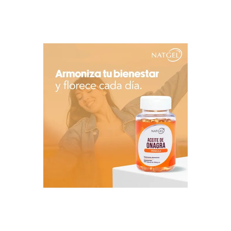 Aceite De Onagra (Prímula) 120 Softgels De 700mg Natgel
