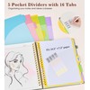 Hardcover Large Spiral Notebook 8.5" x 11" with Removable Dividers