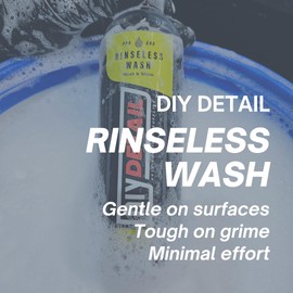 diy detail Rinseless Wash (16oz) | Soap Alternative for a Spotless Shine | Eco-Friendly Waterless Car Cleaning Solution with Advanced Formula