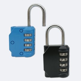 Durable 4-Digit Dial Button Combination Locker Lock Black