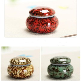 Eidoct Set of 6 Small Urns for Human Ashes Or Pet, 1.7'' Mini Urn Made of Ceramic, Sharing Adult Male or Female Urns for Ashes,Keepsake Urns,Pet Urn