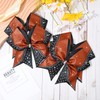 6PCS Glitter Cheer Bow Large Cheer Bows Rhinestones Hair Bows