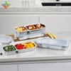 Misichao Snack Box with Compartments for Kids & Adults, Stainless
