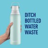 Brita Insulated Filtered Water Bottle with Straw, Reusable, Stainless Steel