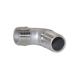 Beduan Stainless Steel Elbow 1" Hose Barb x 3/4" Male NPT Home Brew Pipe Fitting