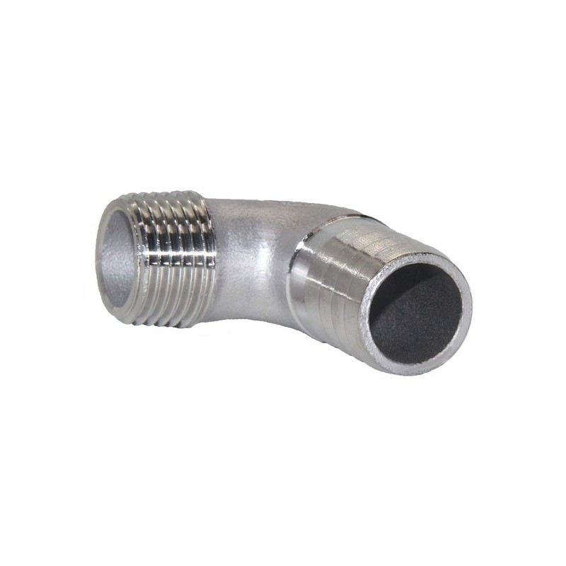 Beduan Stainless Steel Elbow 1" Hose Barb x 3/4" Male