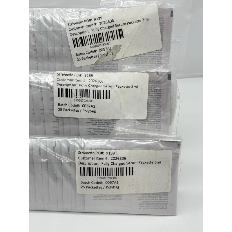 StriVectin Lot of 25 StriVectin Fully Charged Serum Sample Packs