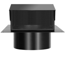 8 Inch Roof Vent Cap,Roof Vents with Damperand Grille That,Removable Roof Vent,8'' Exhaust Vent Wall Vent for Ventilation System,Black