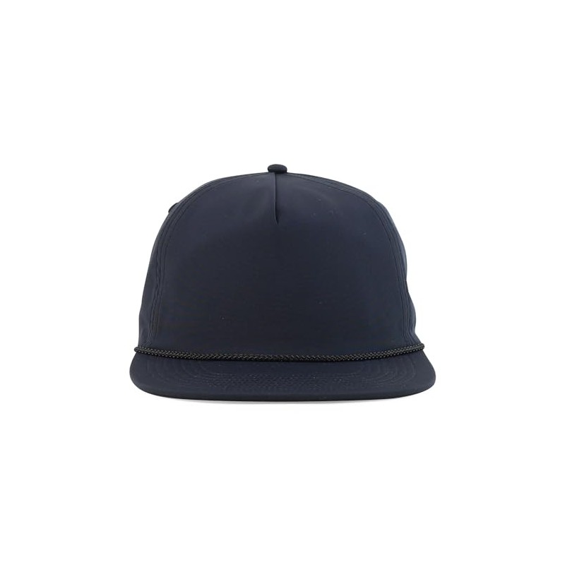 Trendy Apparel Shop Unstructured 5 Panel Polyester Rope Flatbill Snapback