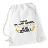 Hippowarehouse Forget the glass slippers, this princess wears tap shoes Drawstring Cotton School Gym Kid Bag Sack 37cm x 46cm, 12 litres