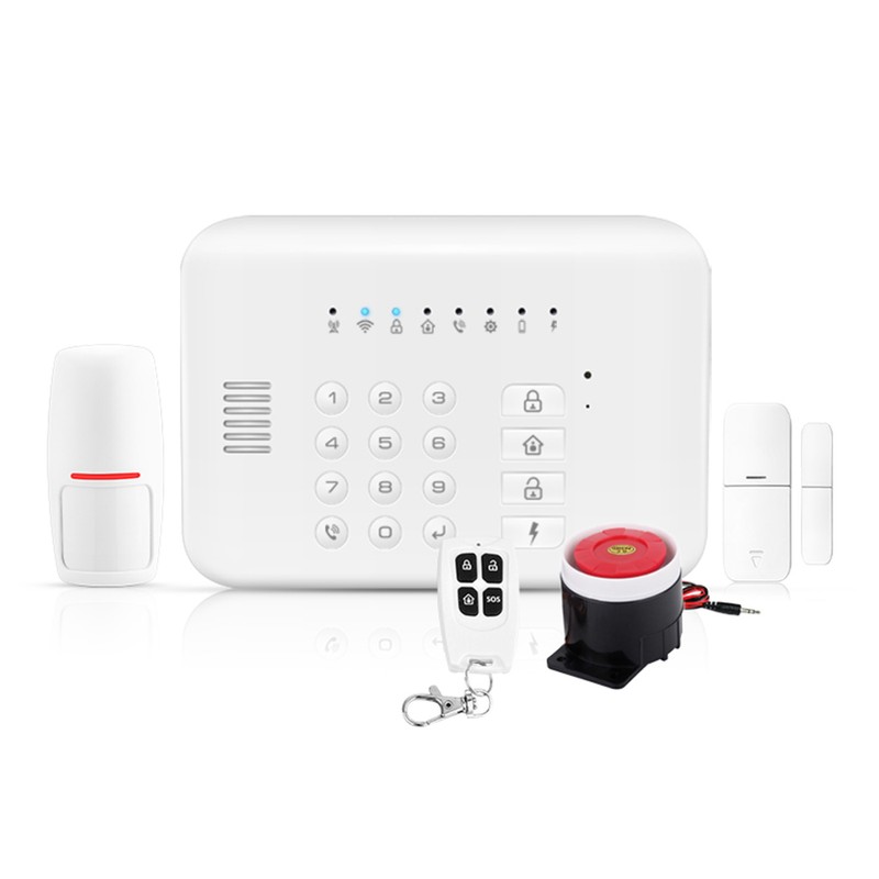 Security Alarm System Kit Auto Dial GSM+WiFi Home Security Wireless