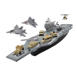 Daron Worldwide Trading Aircraft Carrier BP96243 Playset ,for 36 months to 180 months Gray